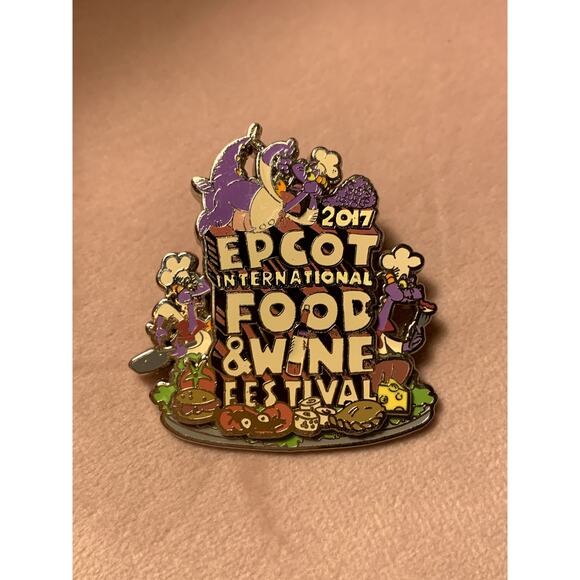 Epcot Food and Wine Festival 2017 Limited Release Figment Disney Trading Pin - Picture 1 of 2